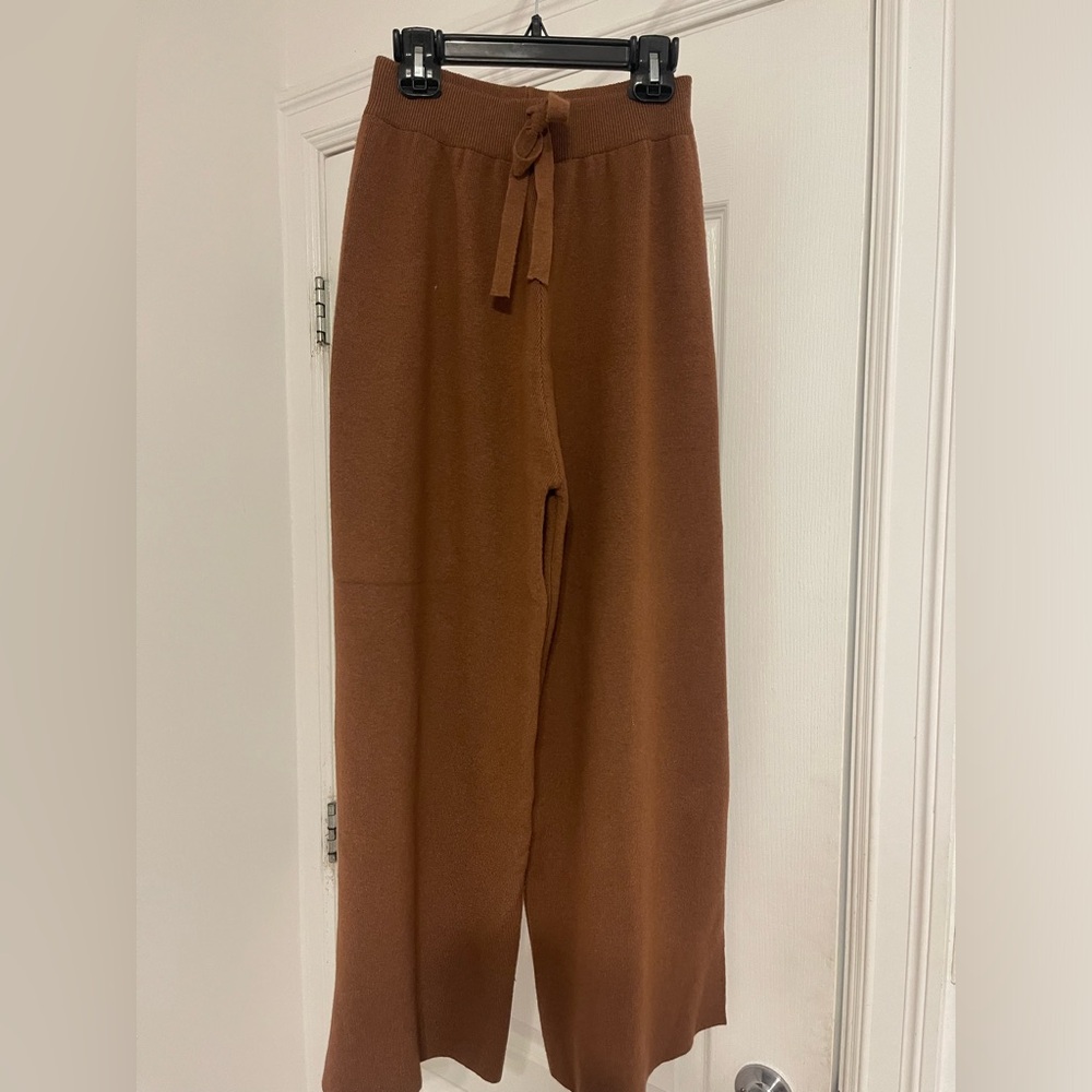 OAK + FORT Chocolate Knit Fabric
